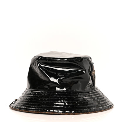 Louis Vuitton Patent Monogram Bob Bucket Hat S Black 3 of 7
