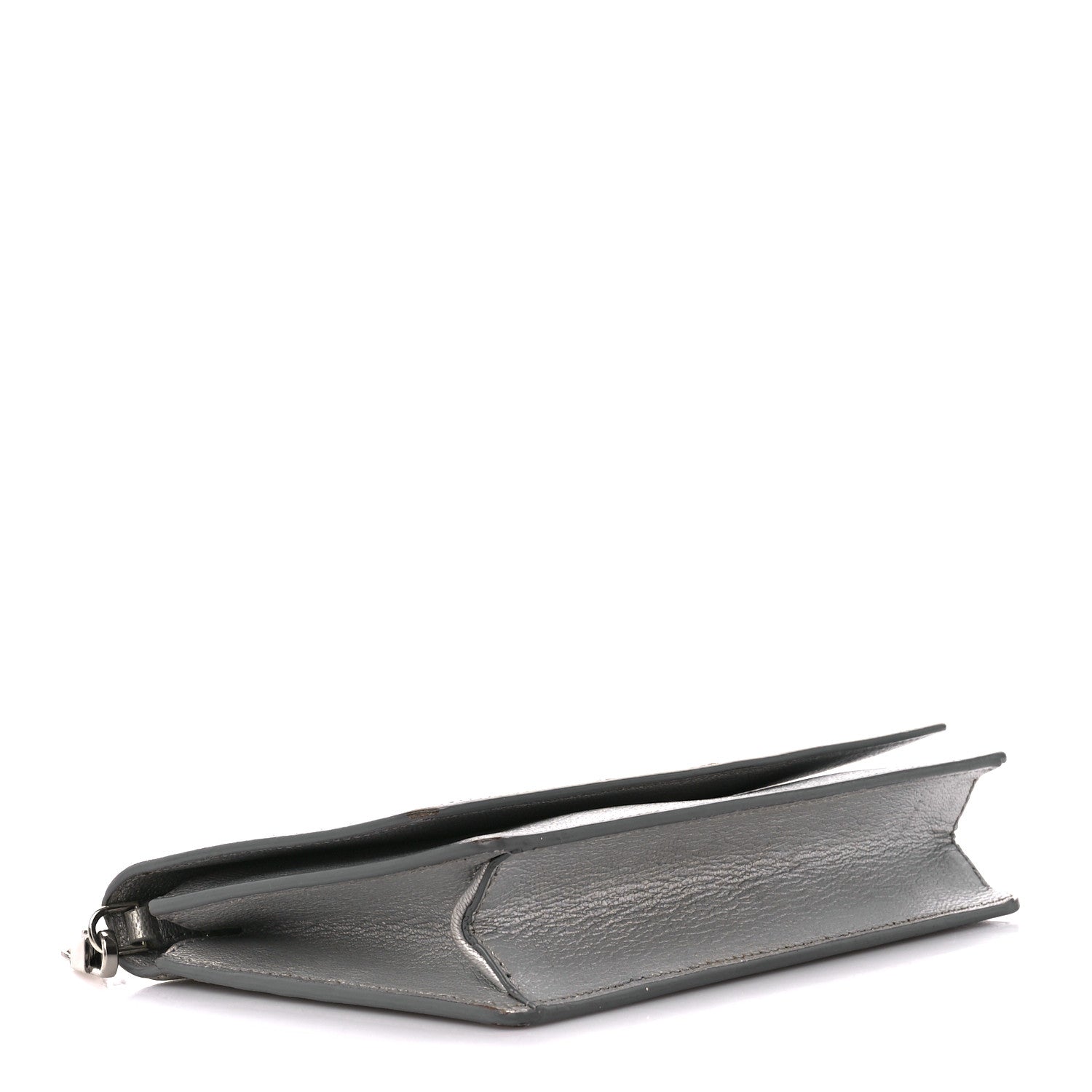 Givenchy Metallic Sugar Goatskin Pandora Chain Wallet Silver 4 of 11