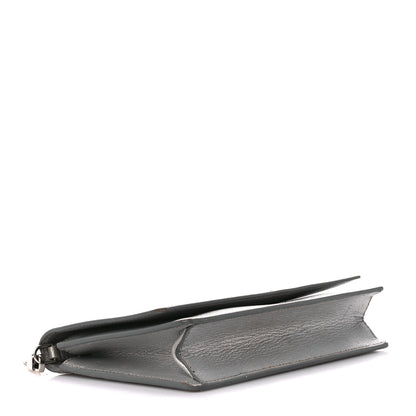 Givenchy Metallic Sugar Goatskin Pandora Chain Wallet Silver 4 of 11