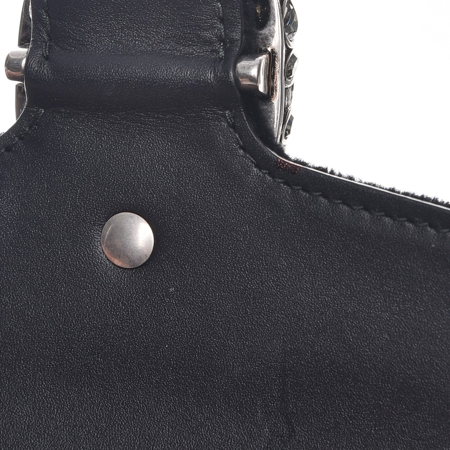 Velvet Super Mini Dionysus Shoulder Bag Black