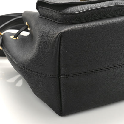 Louis Vuitton Calfskin Lockme Bucket MM Black 7 of 8