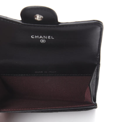 Chanel Lambskin Quilted Flap Card Holder Black 4 of 7