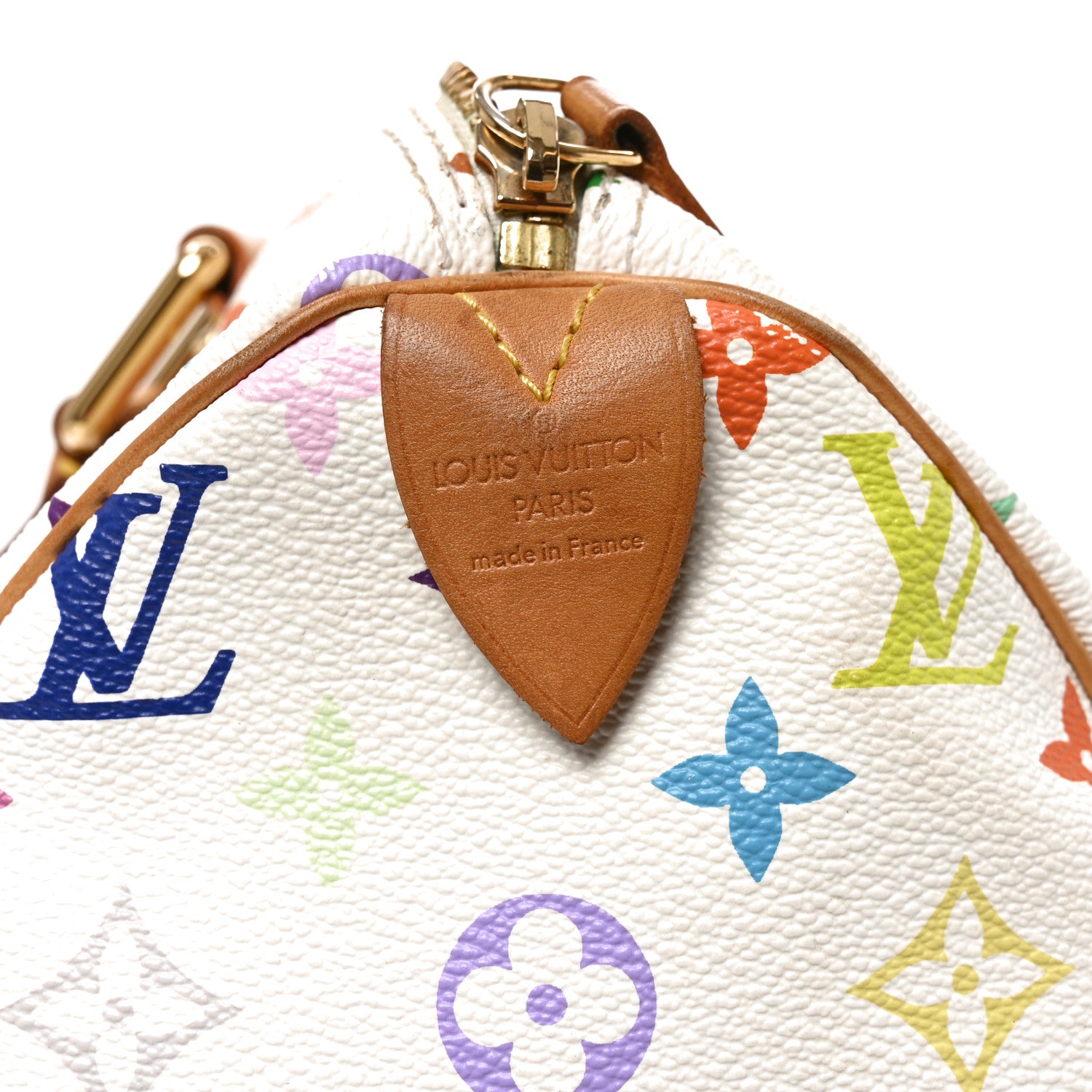 Louis Vuitton Monogram Multicolor Speedy 30 White 6 of 9