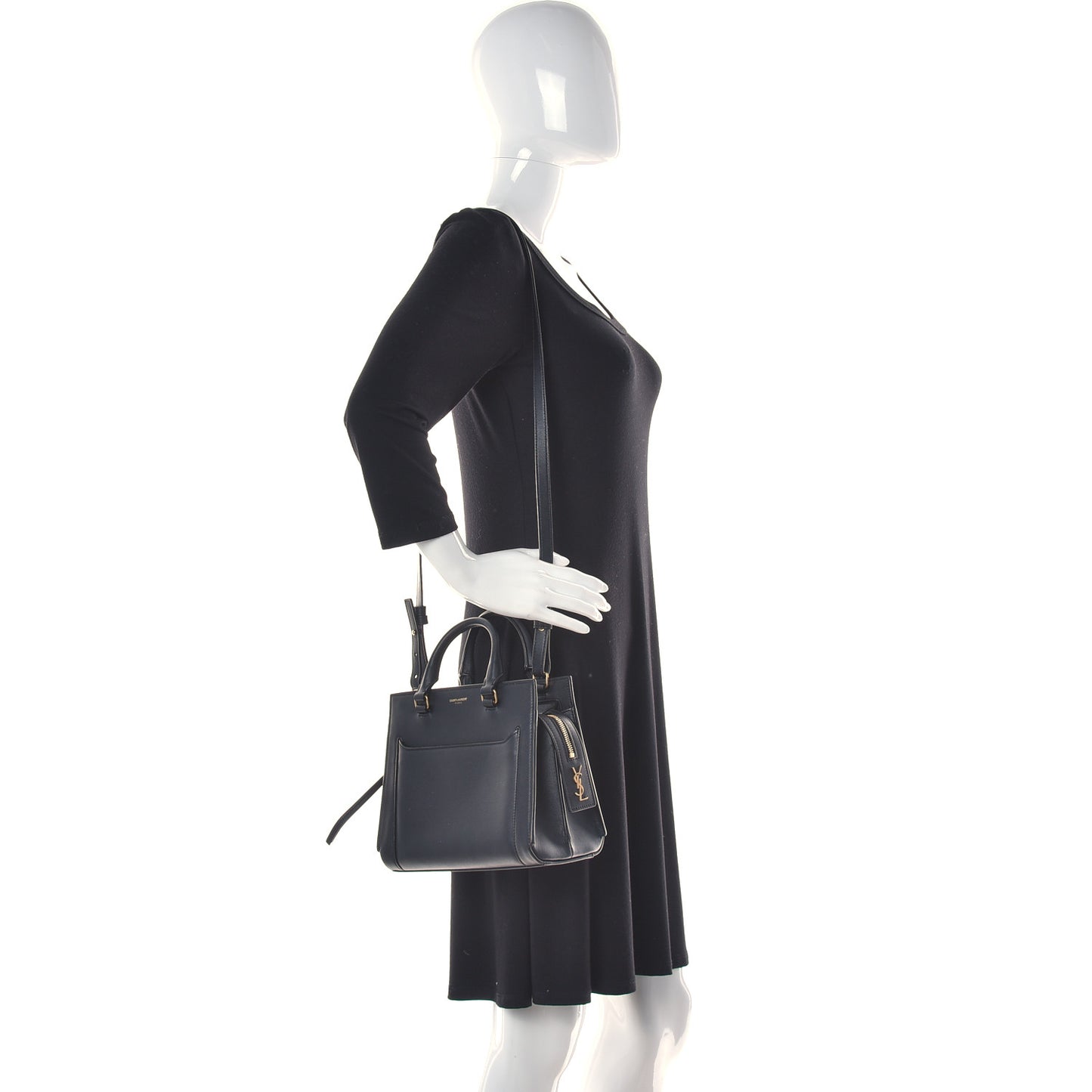 Smooth Calfskin Small East Side Tote Black