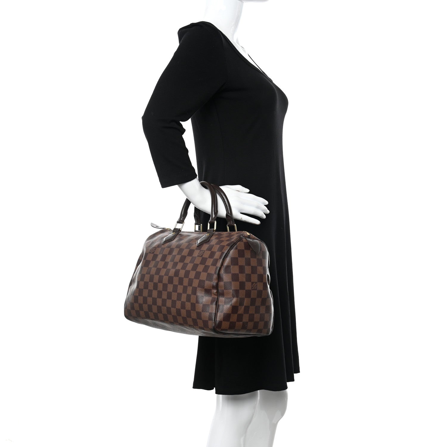 Louis Vuitton Damier Ebene Speedy 30 2 of 9