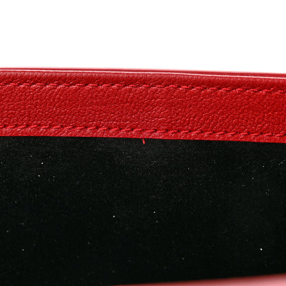 Saint Laurent Calfskin Monogram Large Belle De Jour Clutch Red 11 of 11