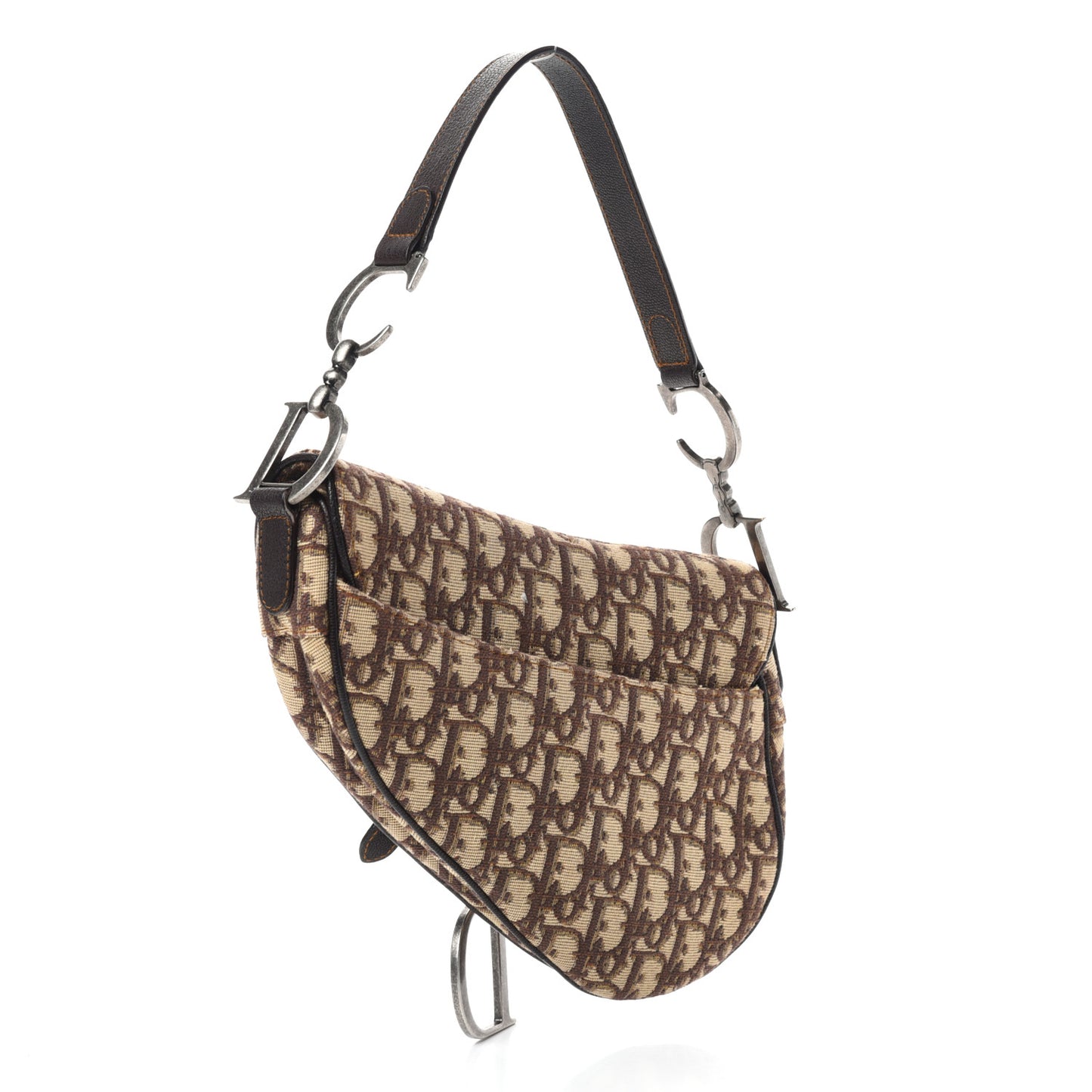 Monogram Saddle Bag Brown