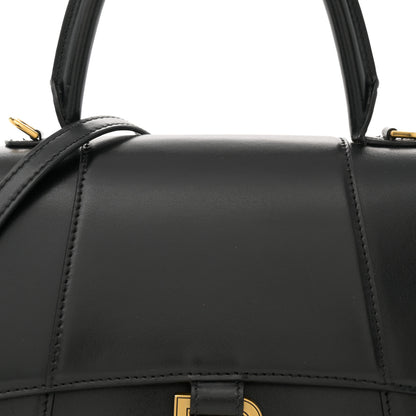Balenciaga Shiny Box Calfskin Small Hourglass Top Handle Bag Black 7 of 13