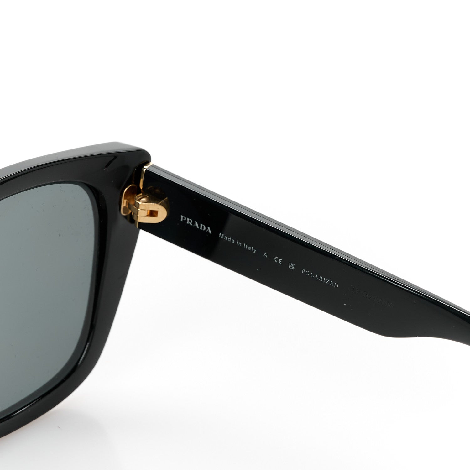 Prada Cat Eye Sunglasses SPR 24X Black 6 of 8