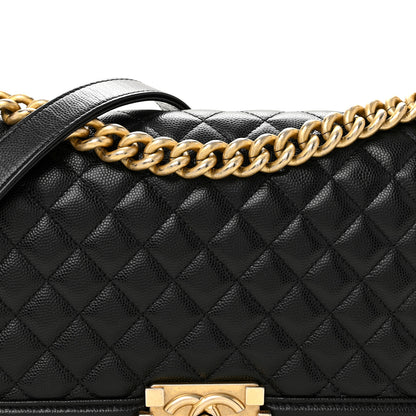 Chanel Caviar Quilted Medium Boy Flap Black 8 of 14