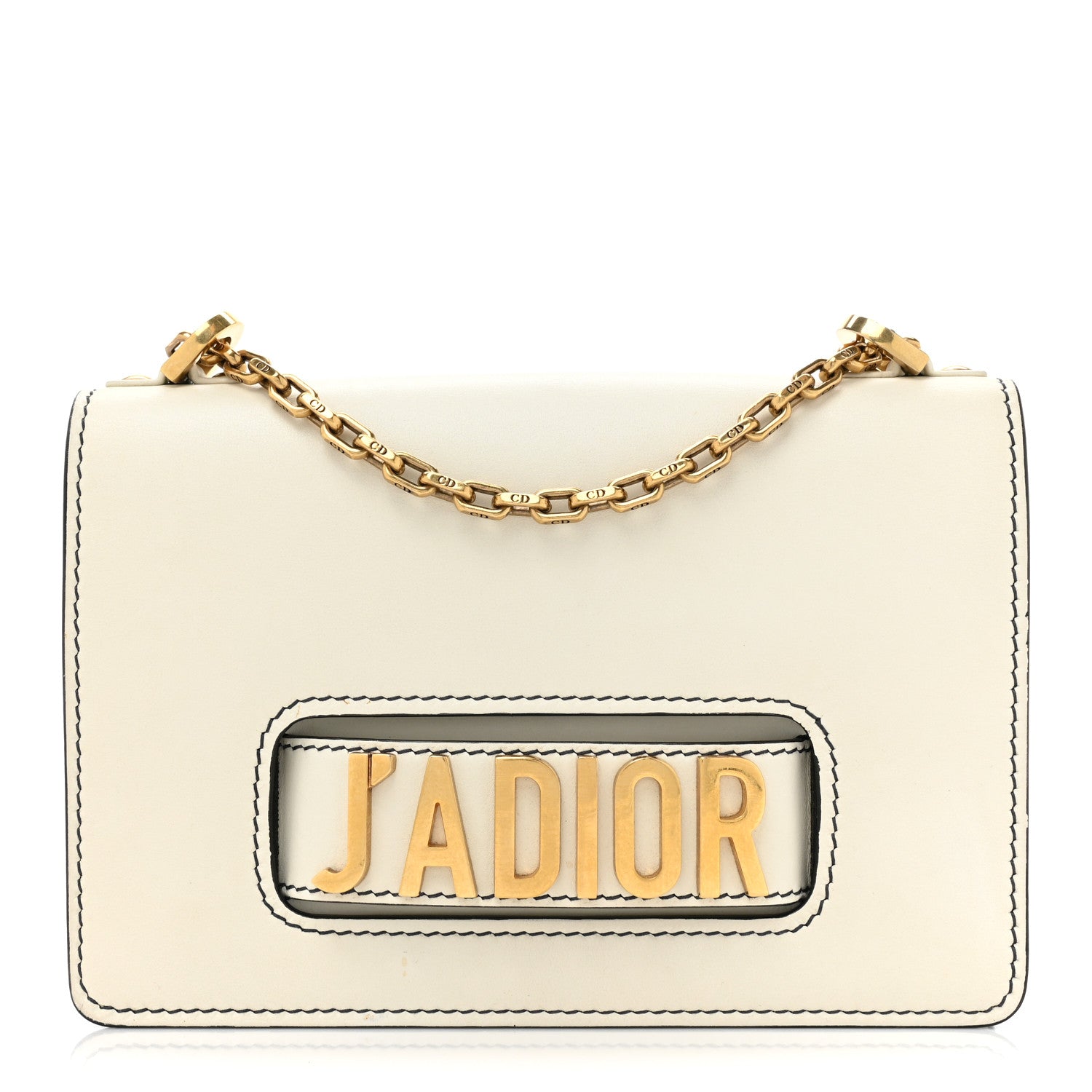 Christian Dior Calfskin J'Adior Chain Flap Bag Off White 1 of 14