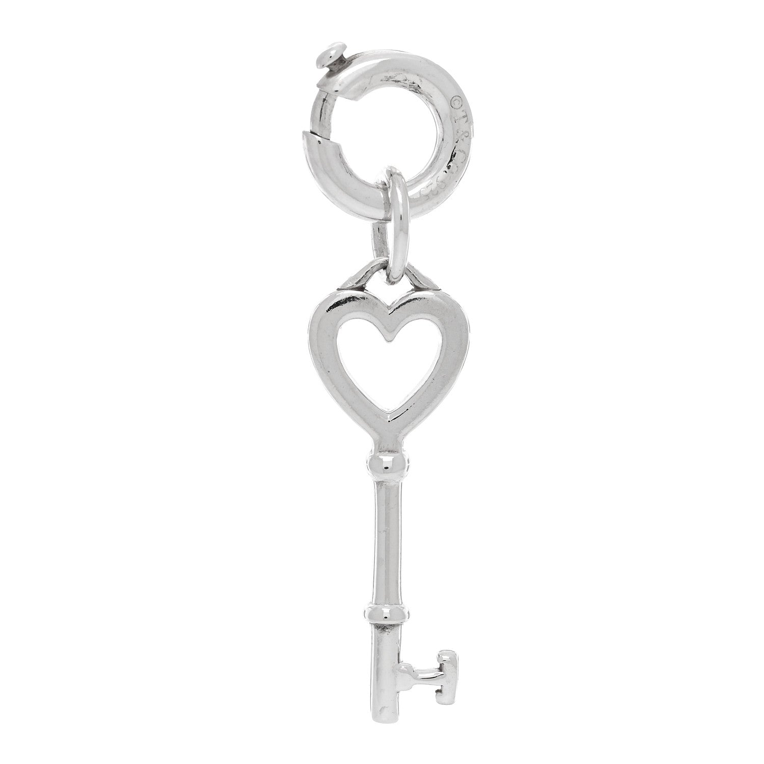 Tiffany Sterling Silver Small Heart Key Pendant 1802960 – FASHIONPHILE