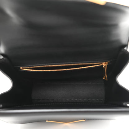 Bottega Veneta Box Calfskin Nappa Clip Bag Black 5 of 9