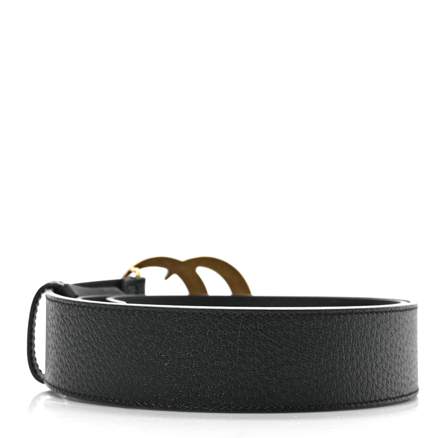 Gucci Textured Calfskin Double G 40mm Belt 95 38 Black 2 of 4