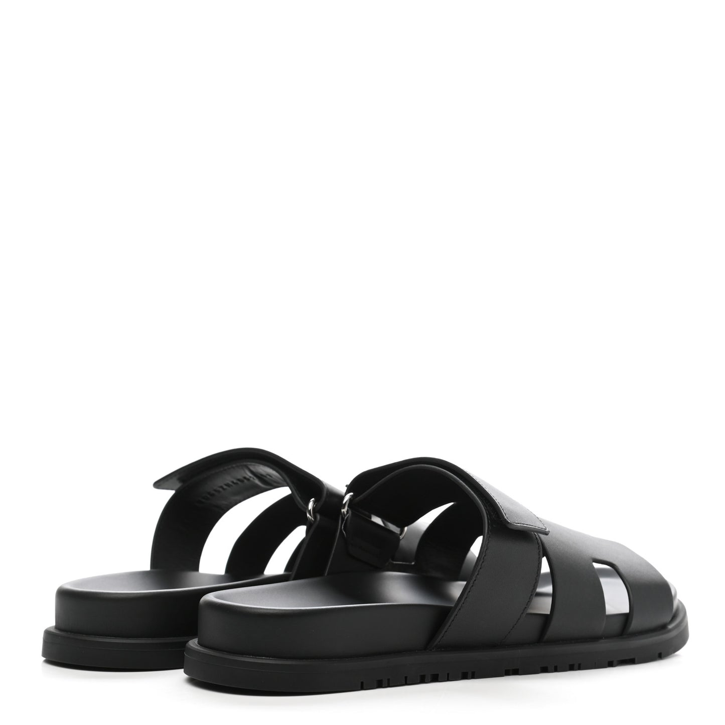 Calfskin Womens Chypre Sandals 40.5 Black