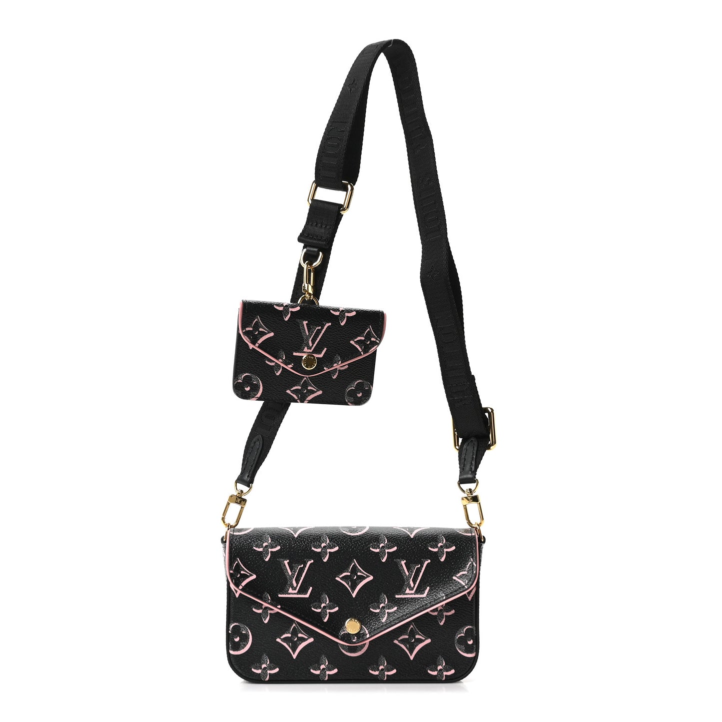 Monogram Fall For You Felicie Strap & Go Black