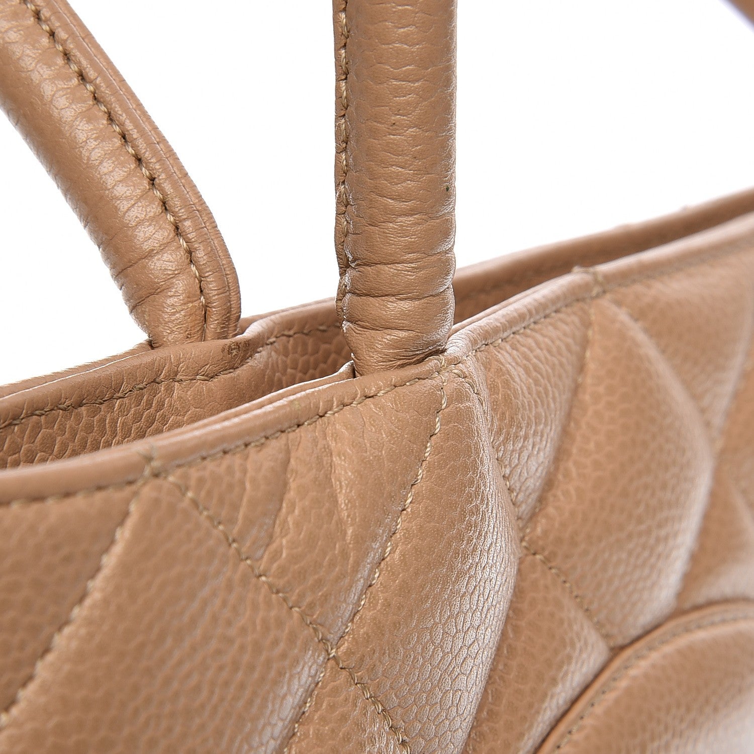 Chanel Caviar Quilted Medallion Tote Beige 11 of 21