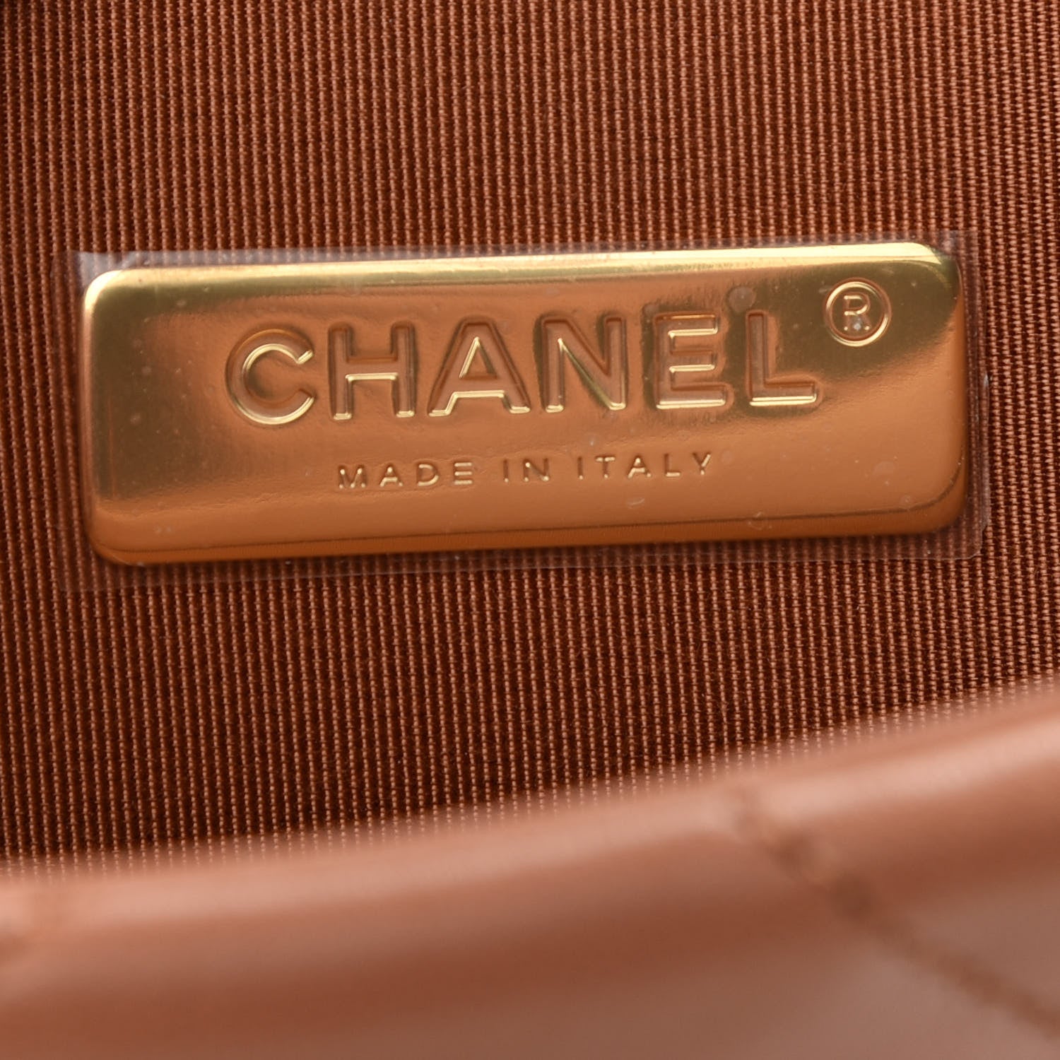 Chanel Lambskin Quilted Medium Chanel 19 Flap Brown 6 of 12