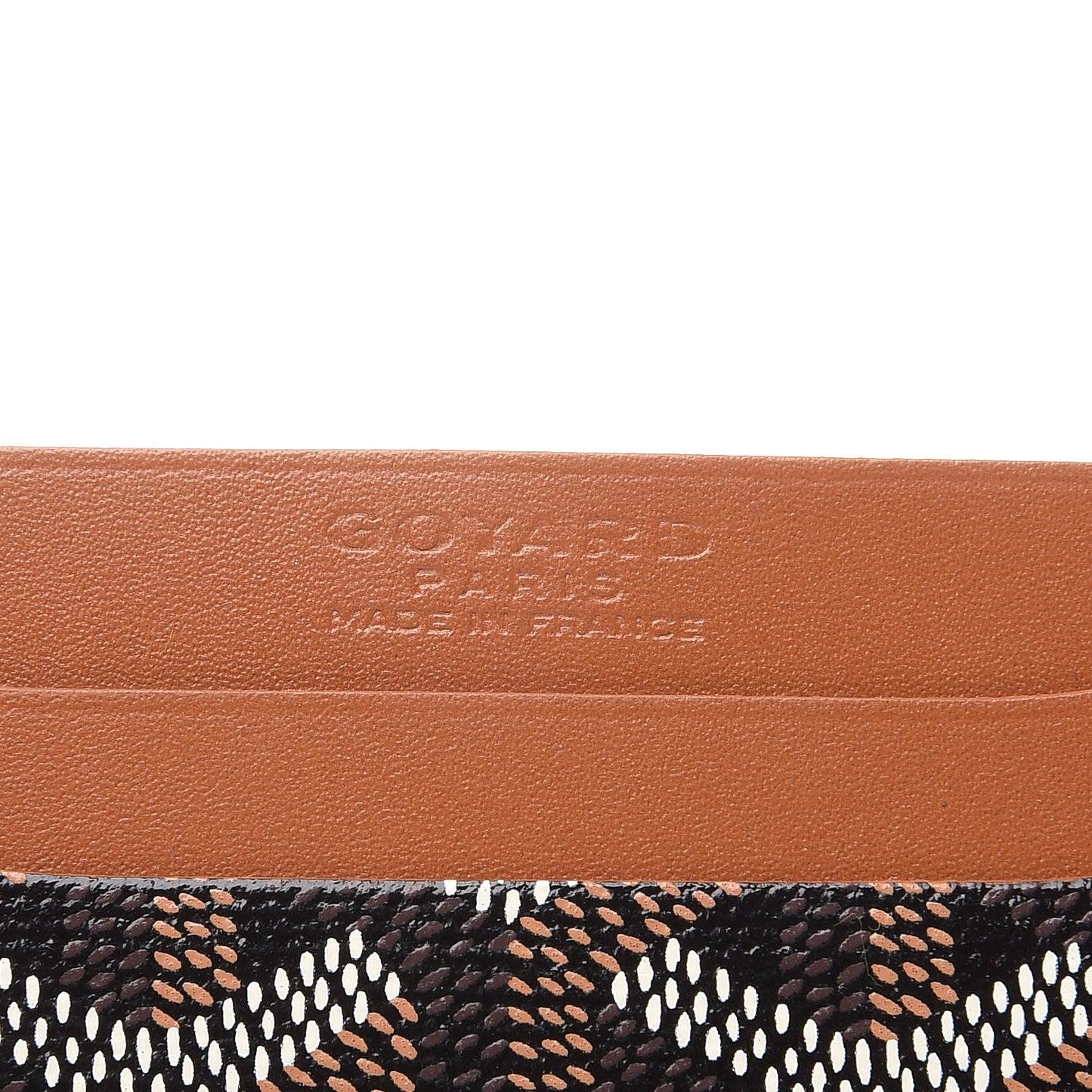 Goyardine Saint Sulpice Card Holder Black Gold