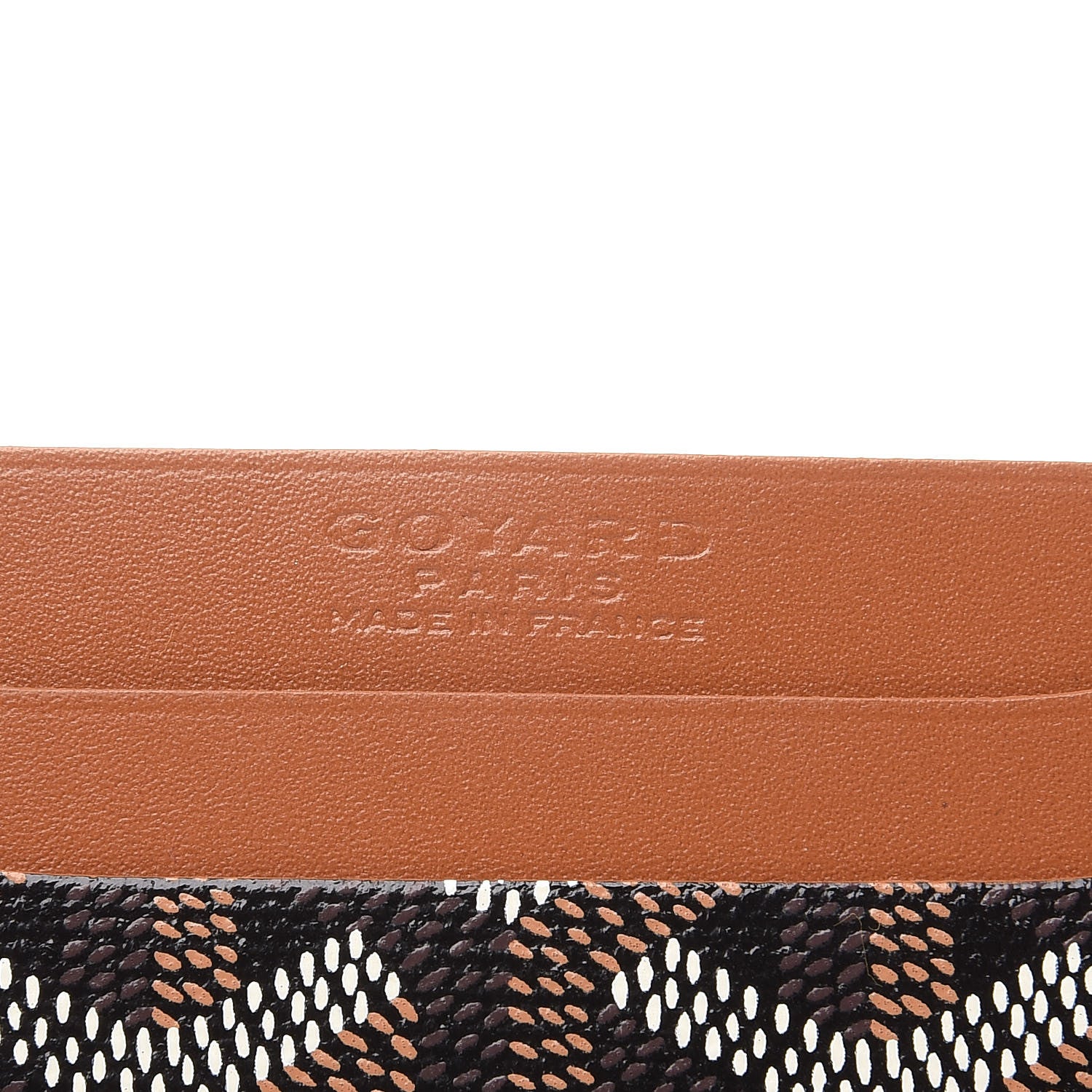 Goyard Goyardine Saint Sulpice Card Holder Black Gold 6 of 8