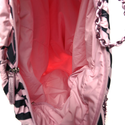 Chanel Nylon Coco Beach Backpack Pink Black 5 of 10