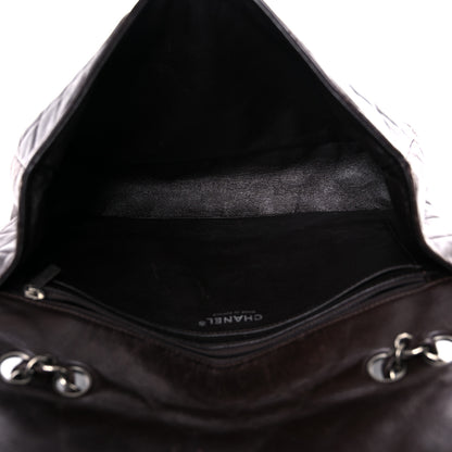 Chanel Washed Lambskin Quilted Jumbo Hybrid Reissue Flap Dark Brown 5 of 27