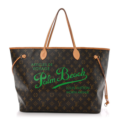 Louis Vuitton Monogram Palm Beach Neverfull GM Green 1 of 10