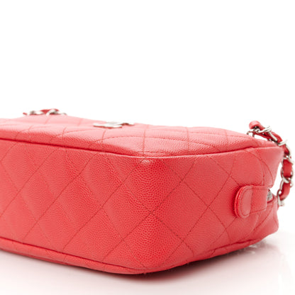 Chanel Caviar Quilted Camera Case Dark Pink 10 of 10