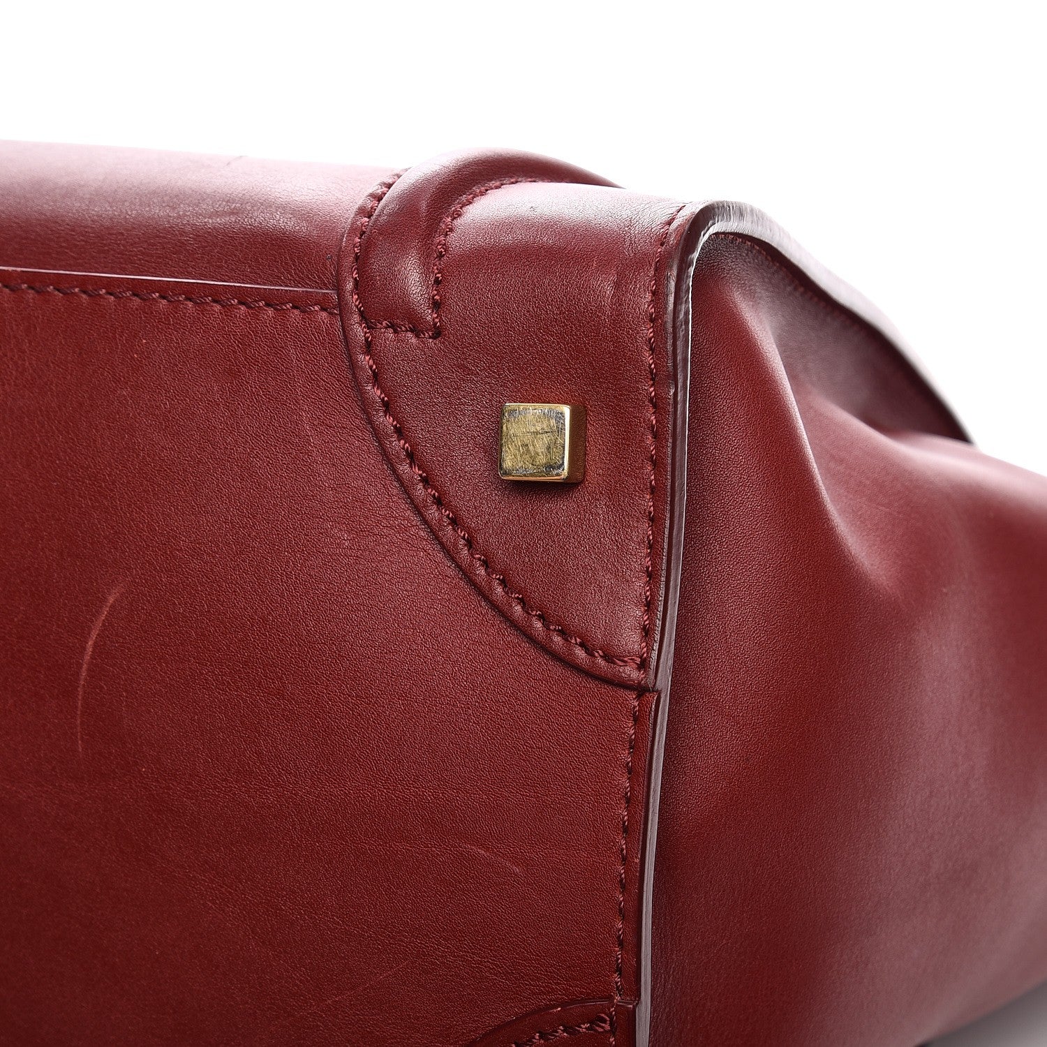 Celine Smooth Calfskin Mini Luggage Burgundy 16 of 16
