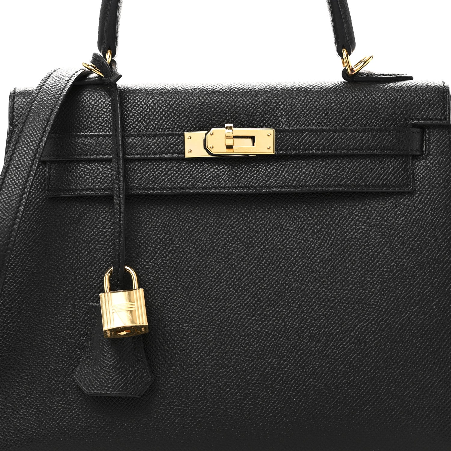 Hermes Epsom Kelly Sellier 25 Black 8 of 11