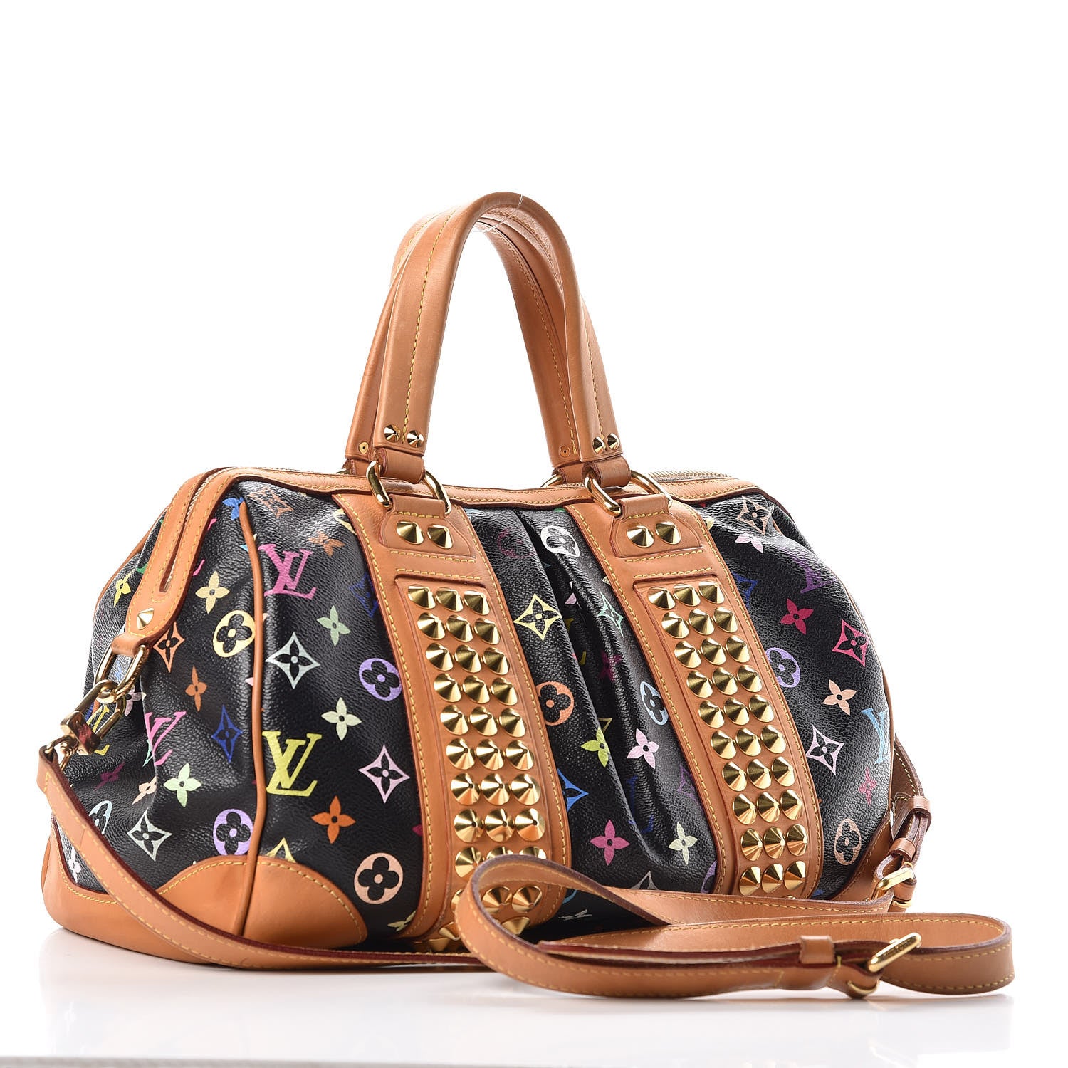 Louis Vuitton Monogram Multicolor Courtney MM Black 4 of 20