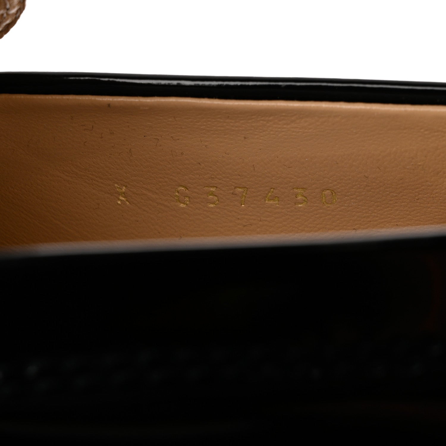 Chanel Shiny Calfskin Logo Loafers 38 Black 7 of 9