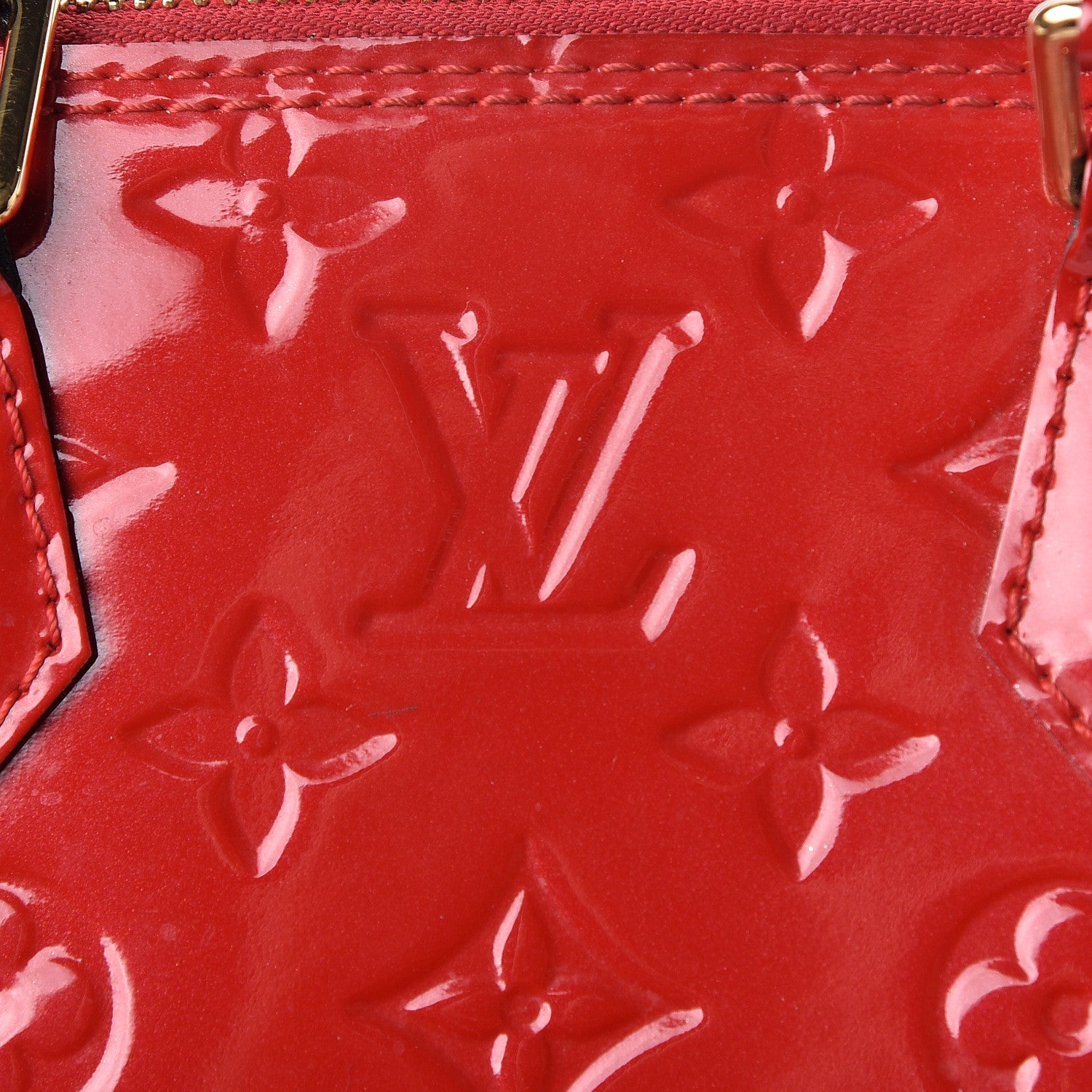 Louis Vuitton Vernis Alma BB Cherry 7 of 9