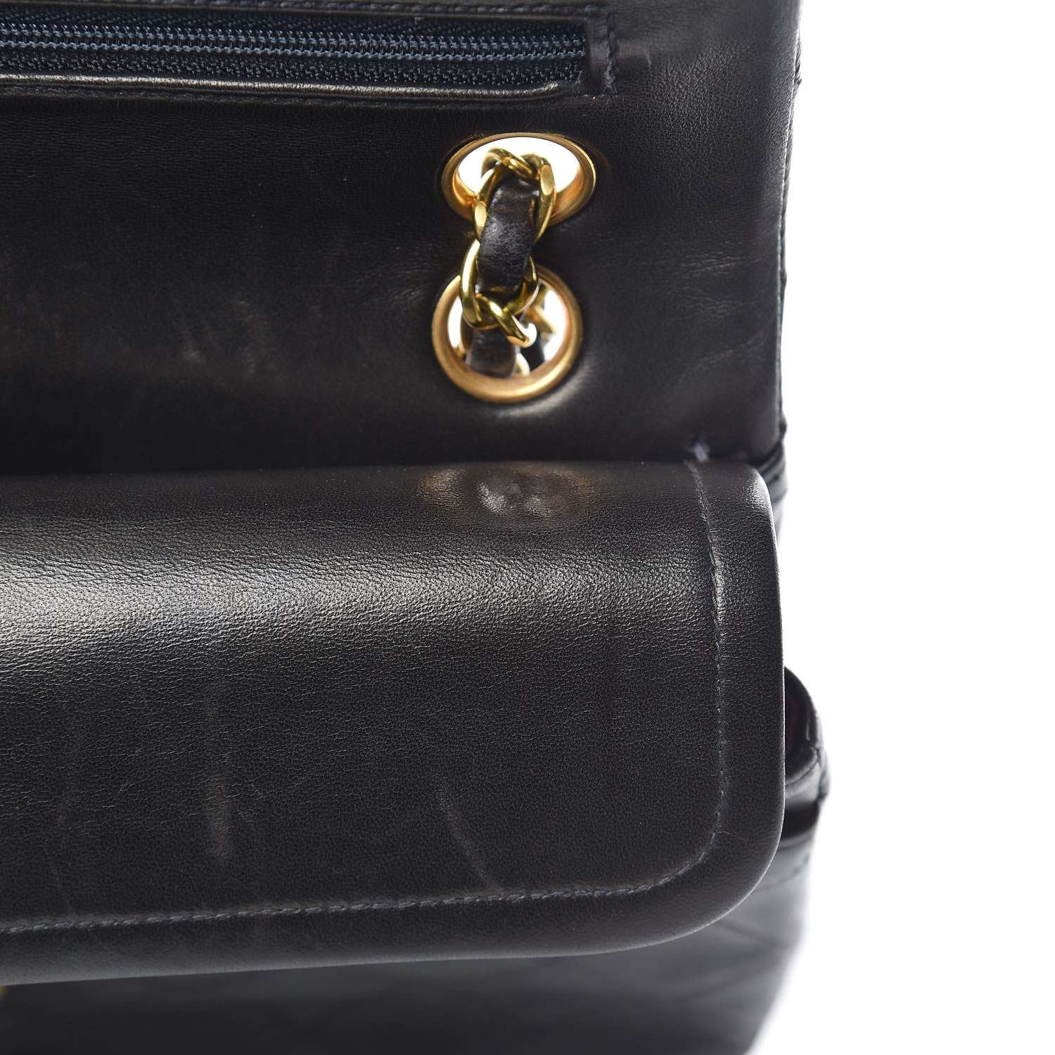 Chanel Lambskin Quilted Small Double Flap Black 14 of 15