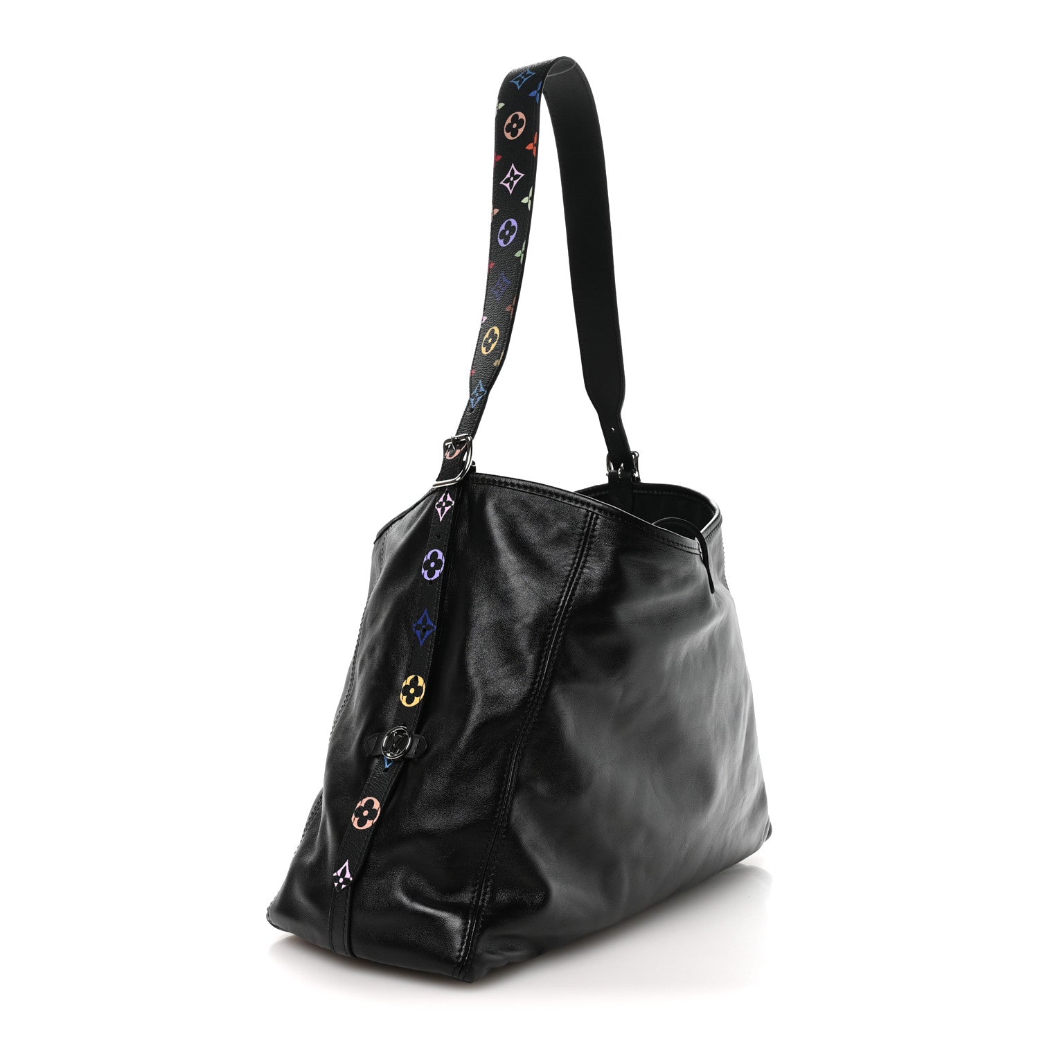 Louis Vuitton LV X TM Lambskin CarryAll Vibe MM Black 4 of 9
