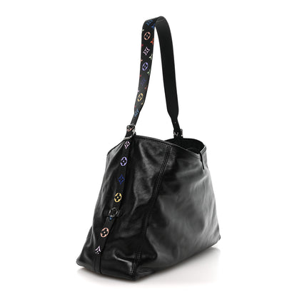 Louis Vuitton LV X TM Lambskin CarryAll Vibe MM Black 4 of 9
