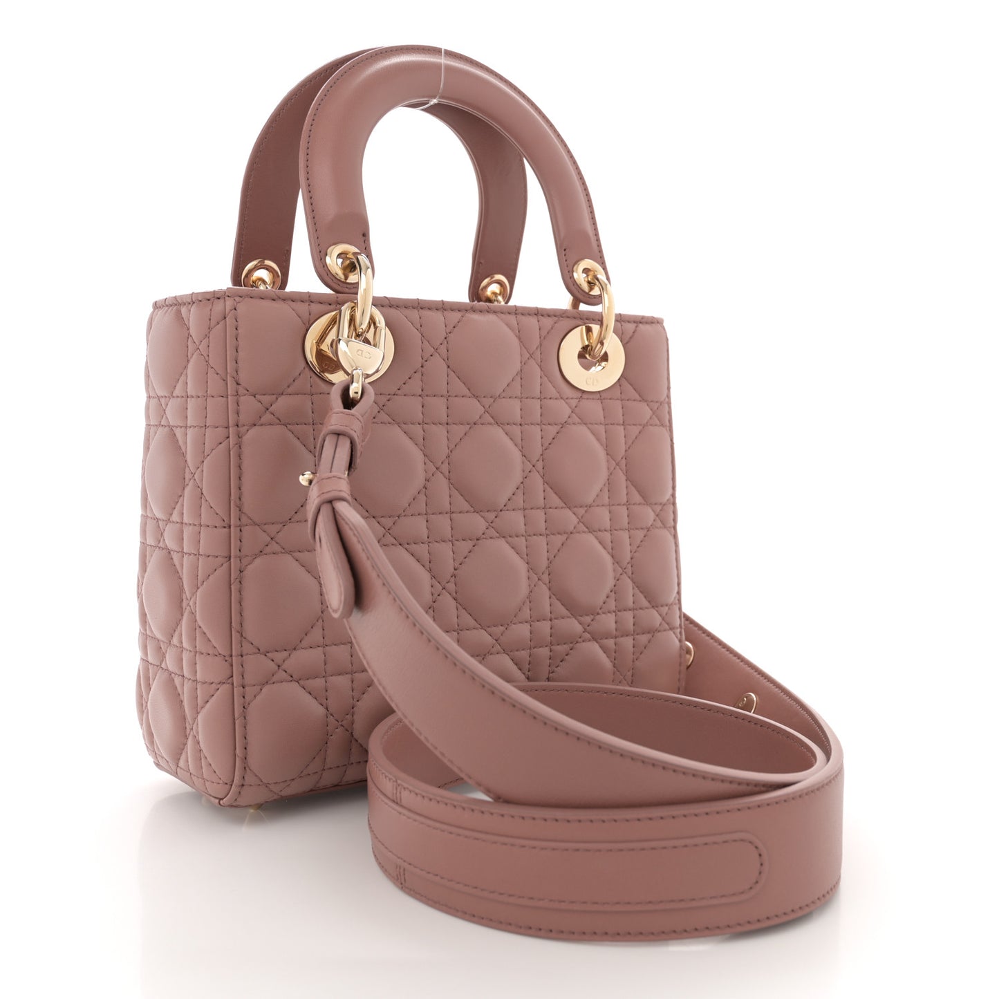 Lambskin Cannage Small Lucky Badges My Lady Dior Fard