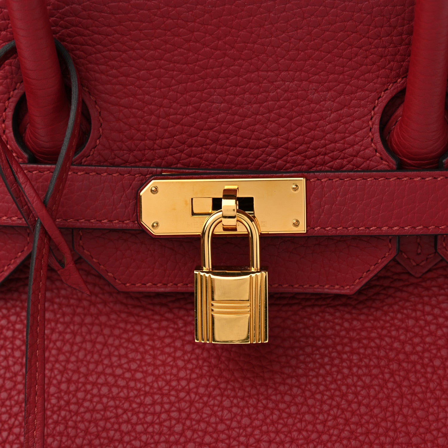 Hermes Taurillon Clemence Birkin 35 Rouge Grenat 8 of 15