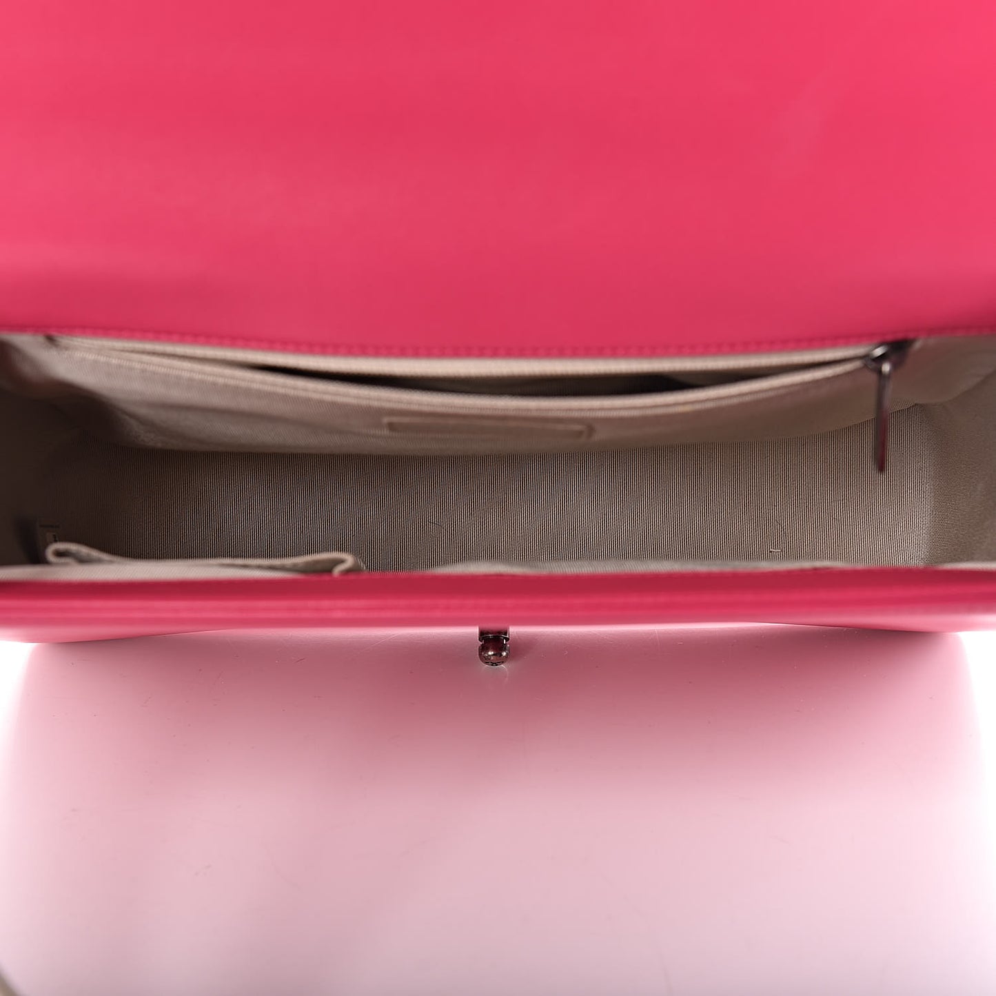 Lambskin Quilted Large Boy Flap Pink