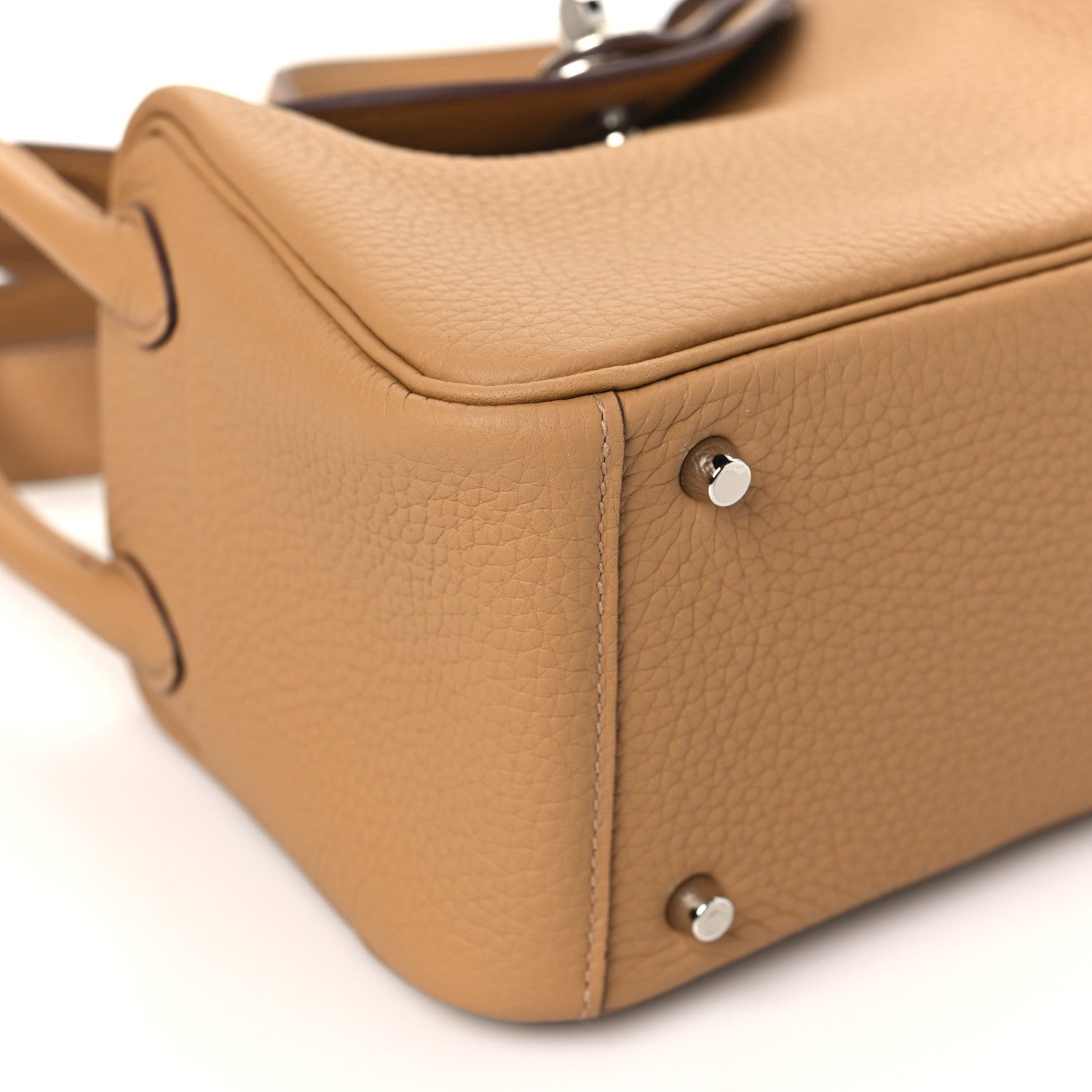 Hermes Taurillon Clemence Mini Lindy 20 Biscuit 9 of 11