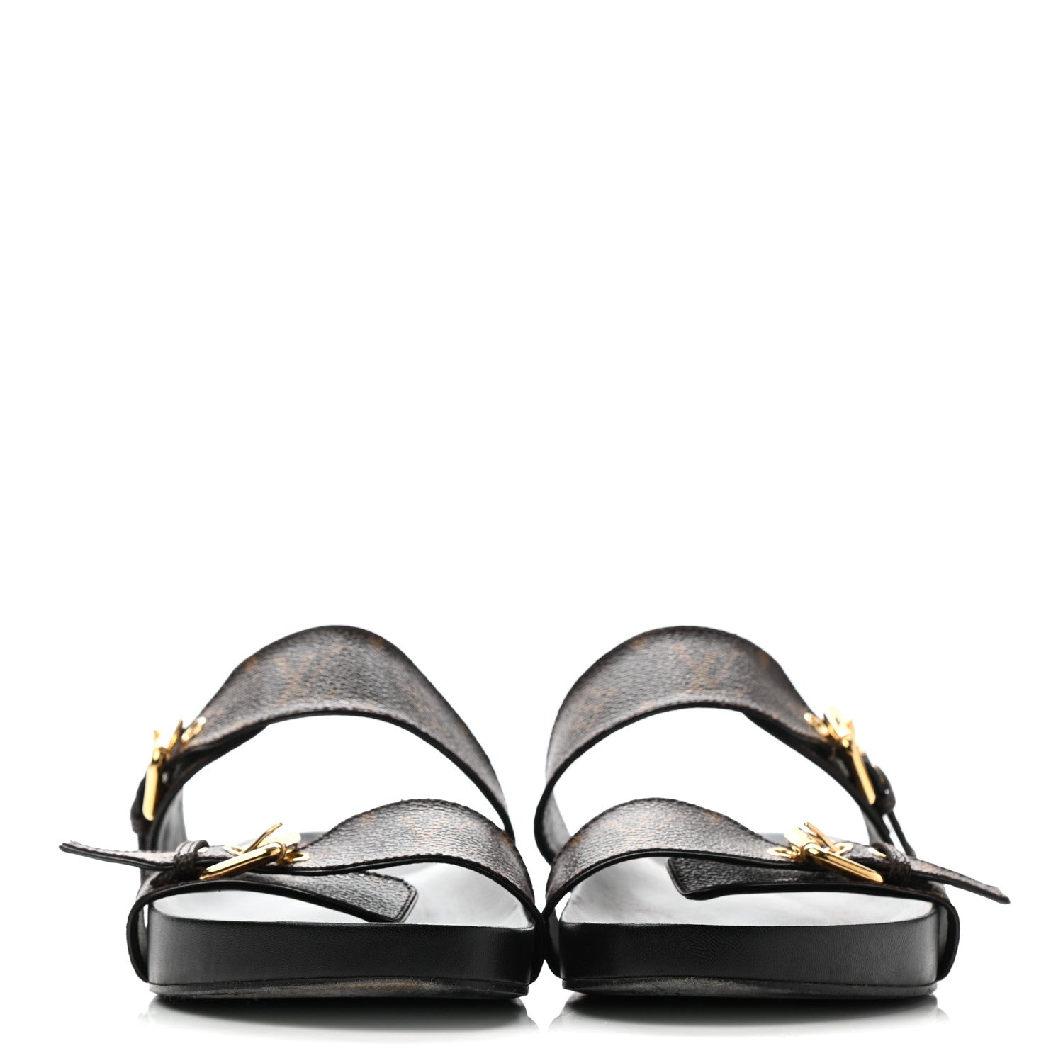 Louis Vuitton Monogram Bom Dia Mule Sandals 42 Black 2 of 13