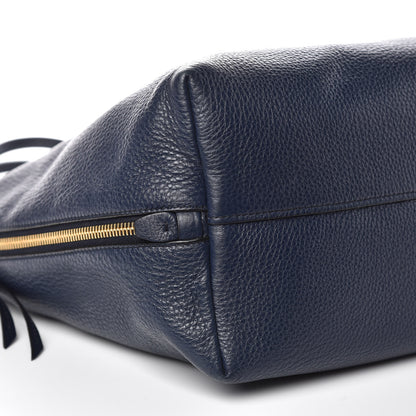 Prada Vitello Daino Side Zip Tote Baltico 9 of 13