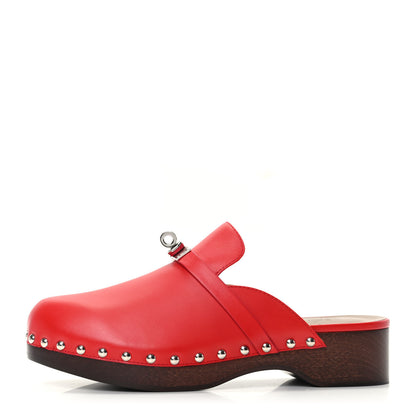 Hermes Calfskin Carlotta Mules 37 1 of 6