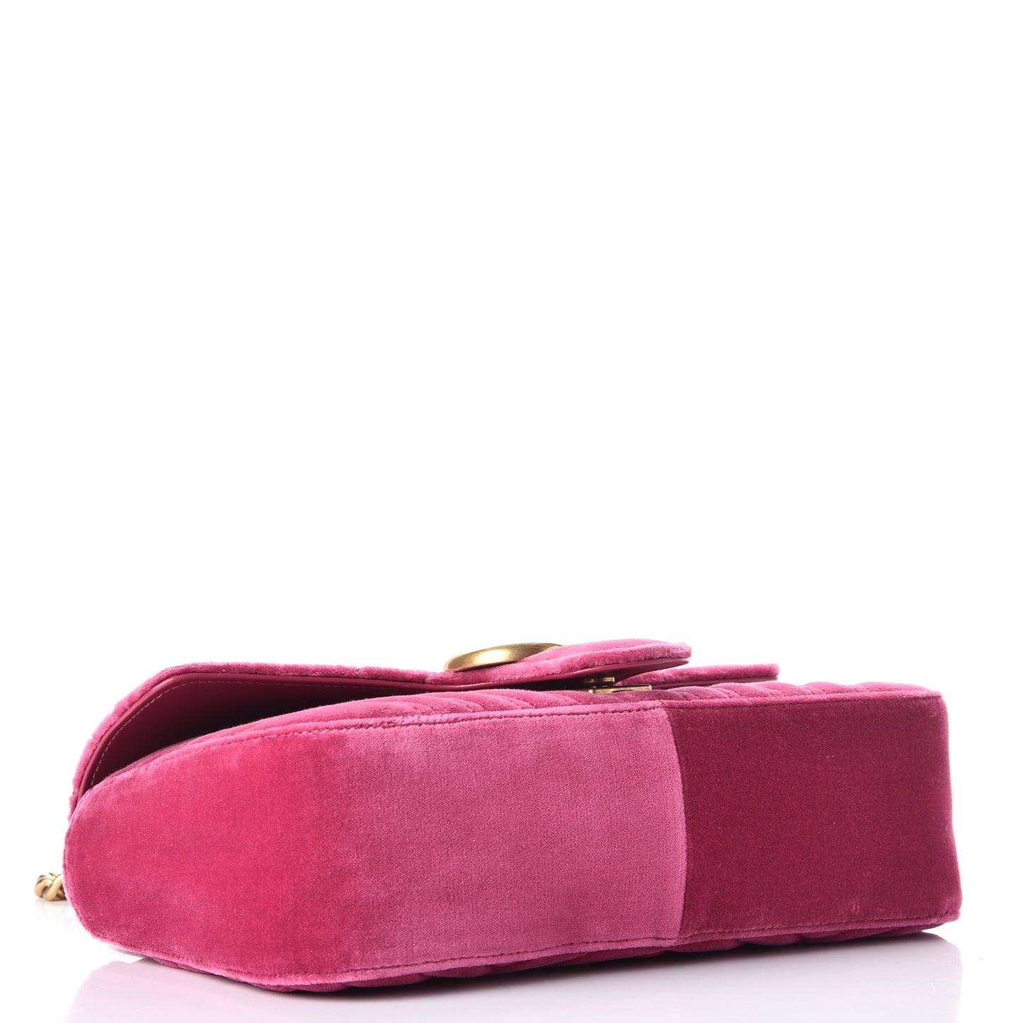 Velvet Matelasse Small GG Marmont Shoulder Bag Light Raspberry Rose