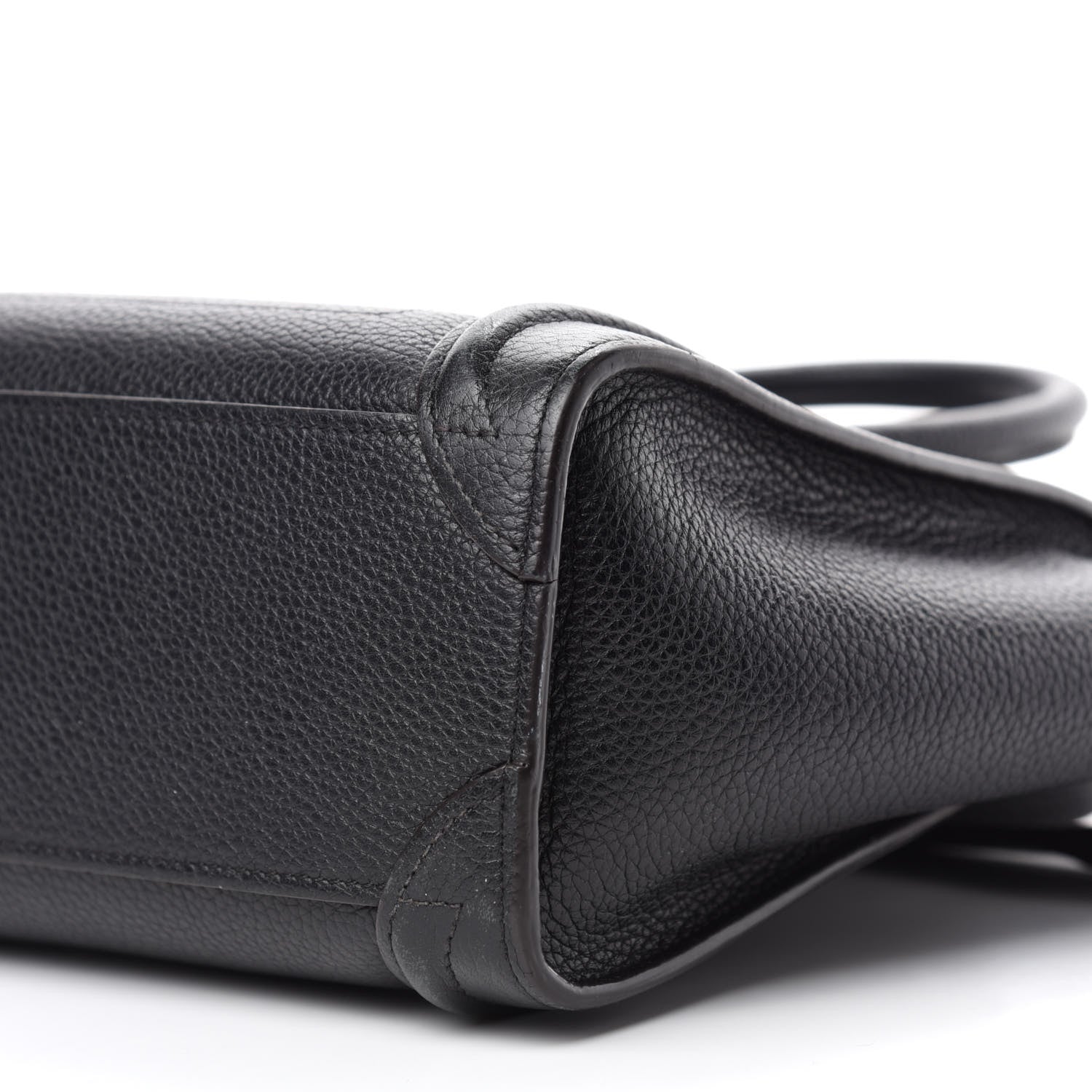 Celine Drummed Calfskin Nano Luggage Black 7 of 13