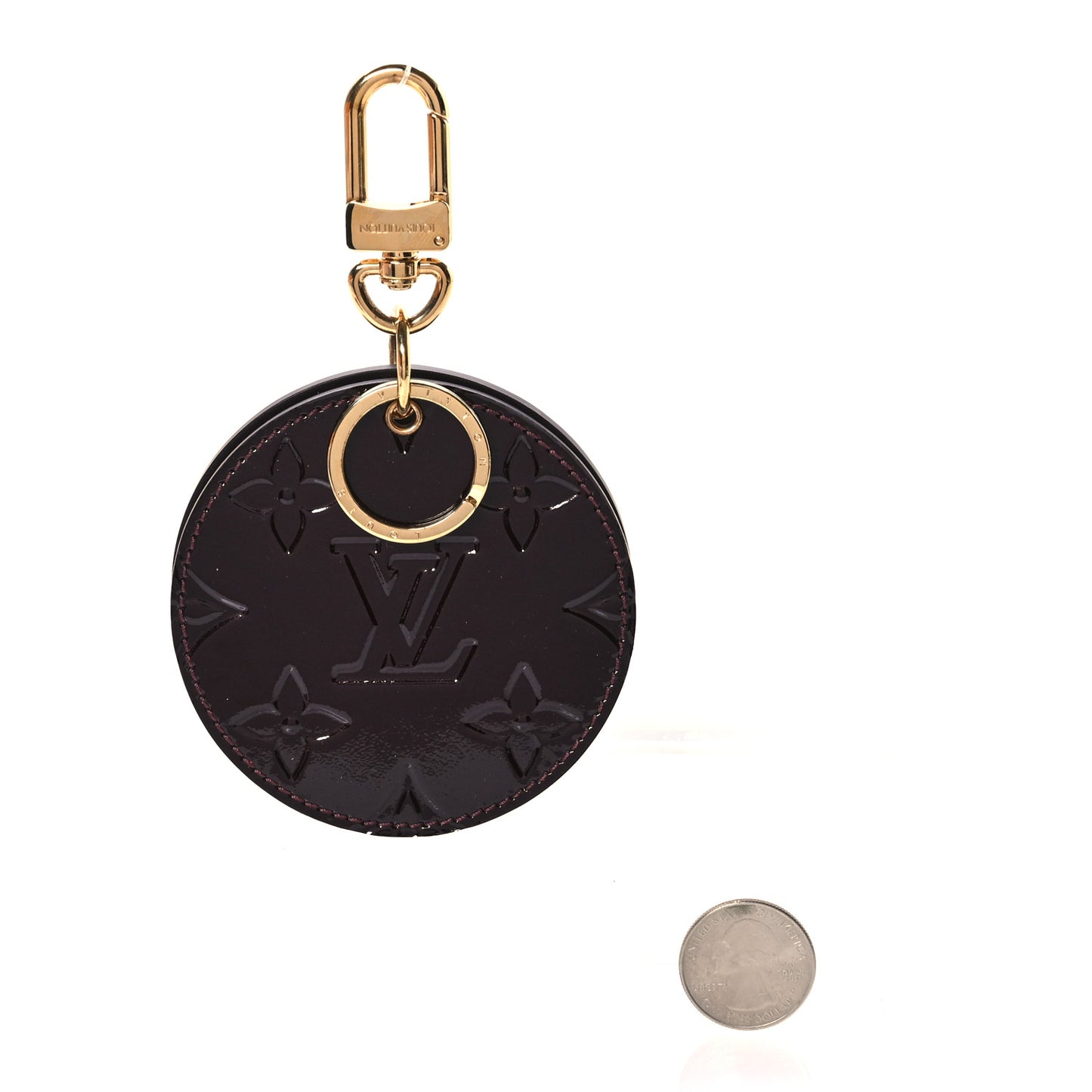 Vernis Mirror Bag Charm Amarante