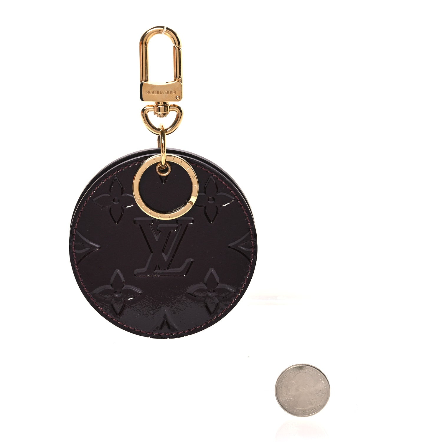 Louis Vuitton Vernis Mirror Bag Charm Amarante 2 of 6