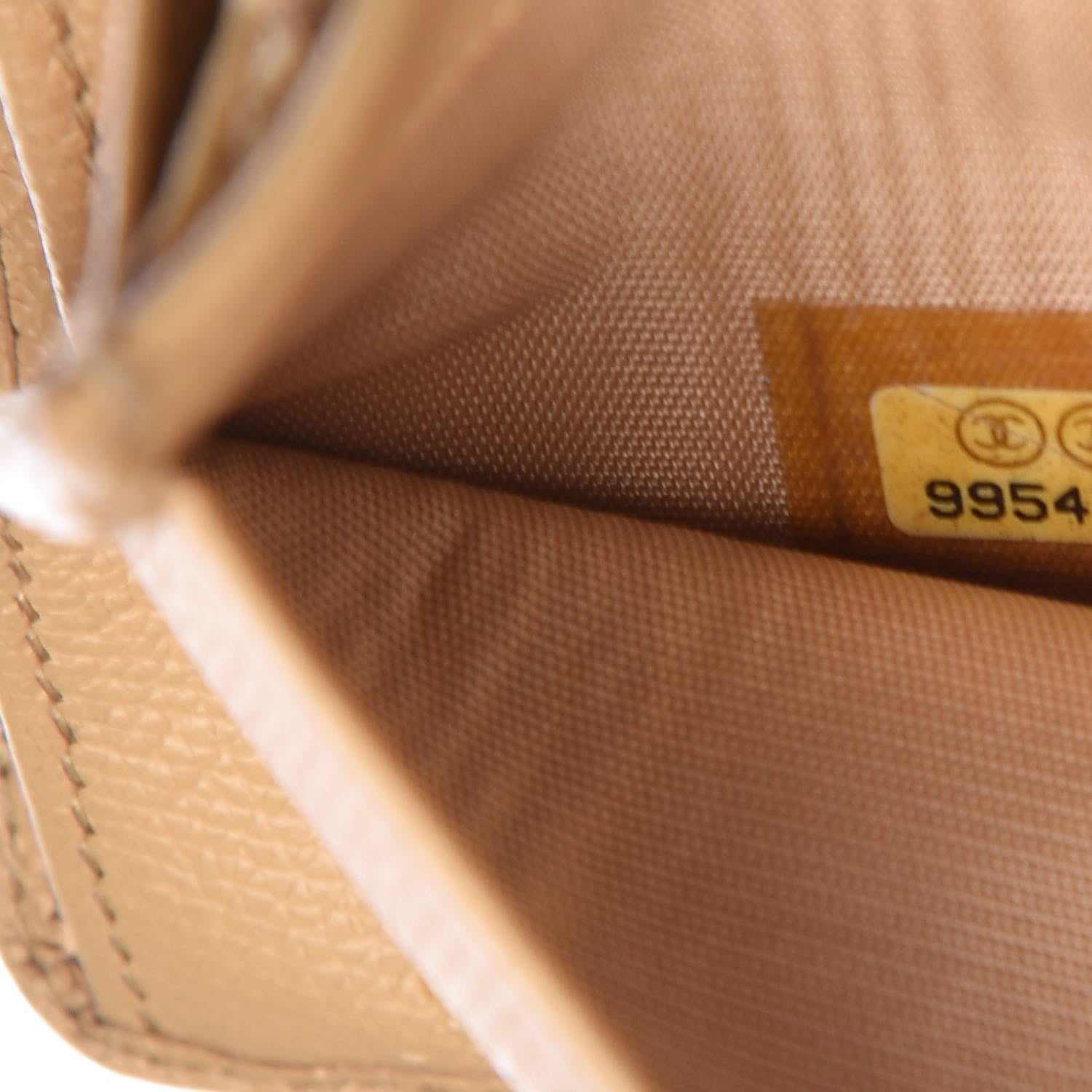 Chanel Grained Calfskin CC Wallet Beige 8 of 12