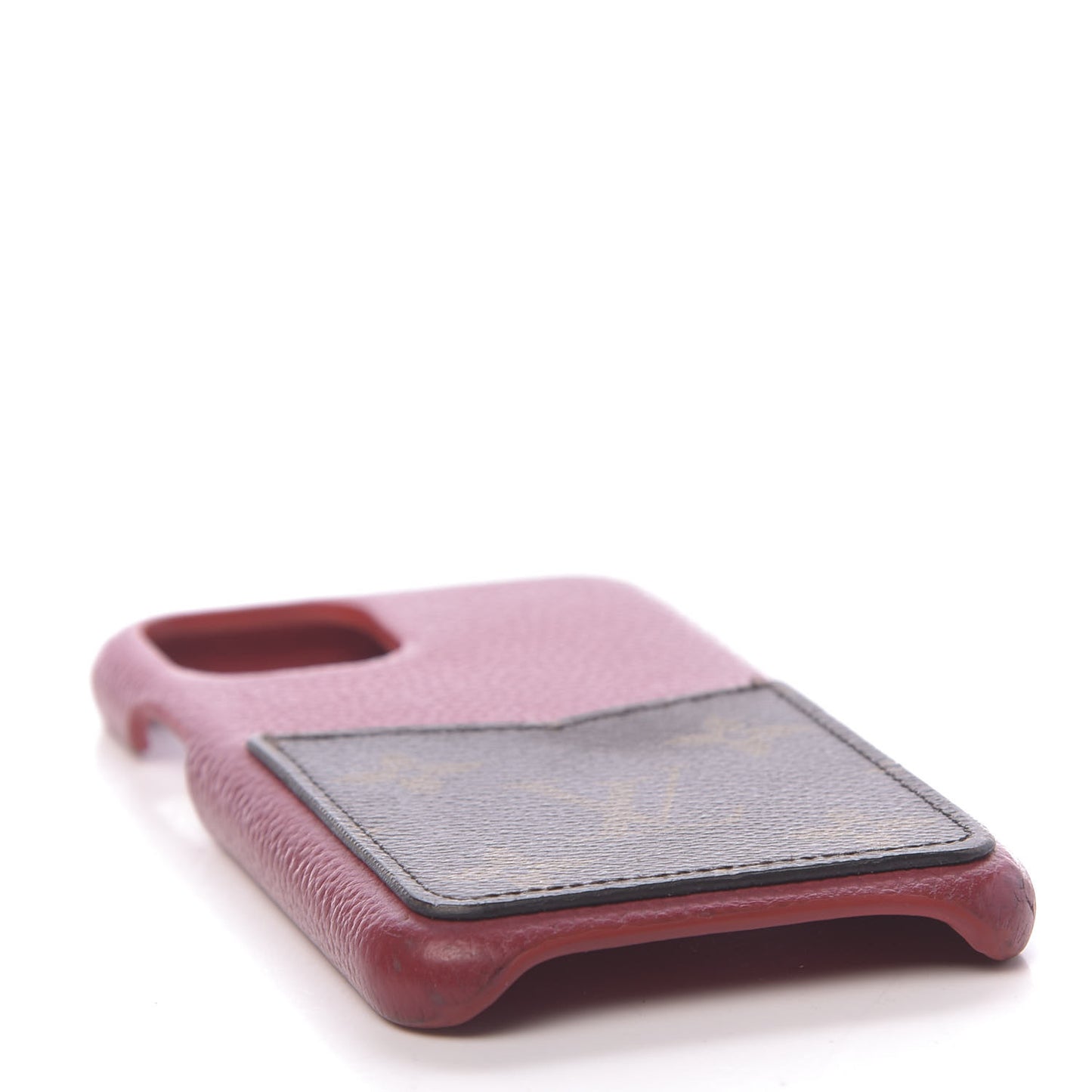 Calfskin Monogram iPhone 11 Pro Bumper Scarlet