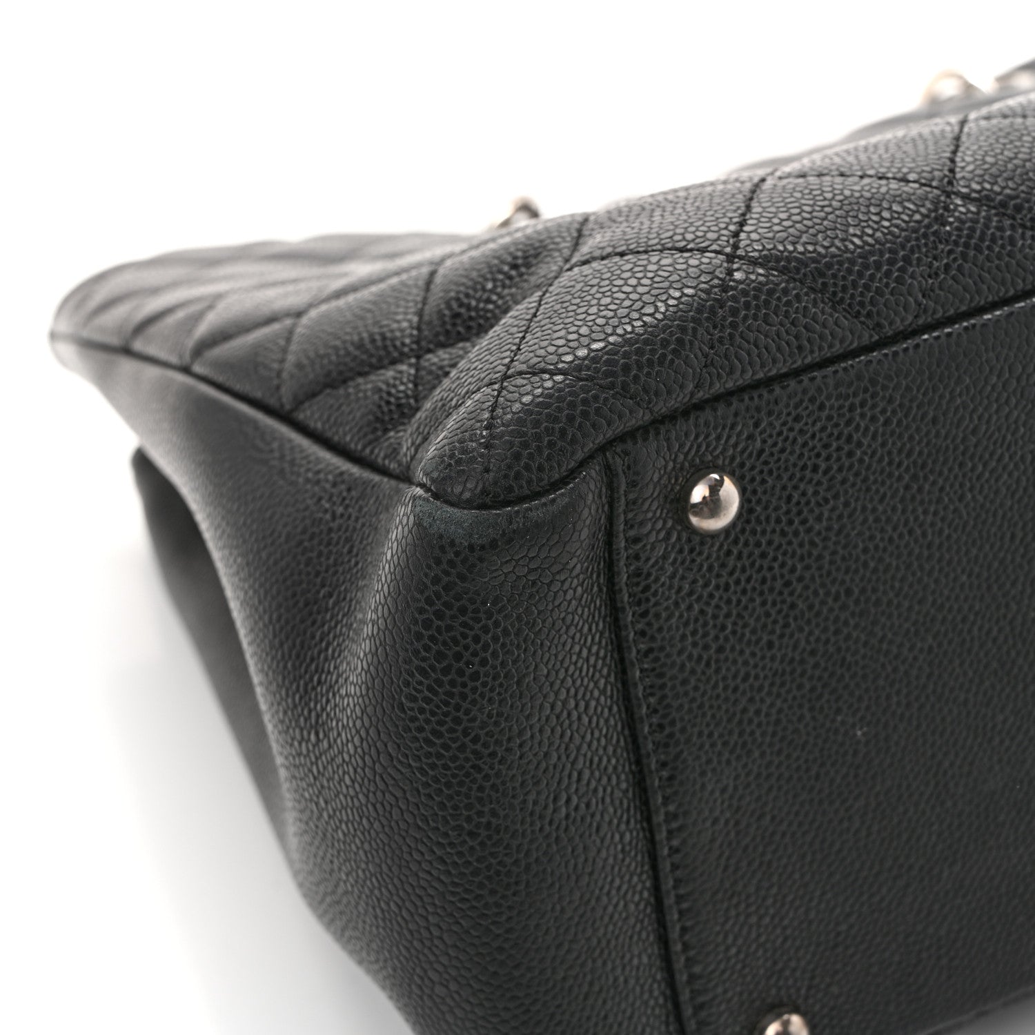 Chanel Caviar Quilted XL Grand Shopping Tote GST Black 12 of 16